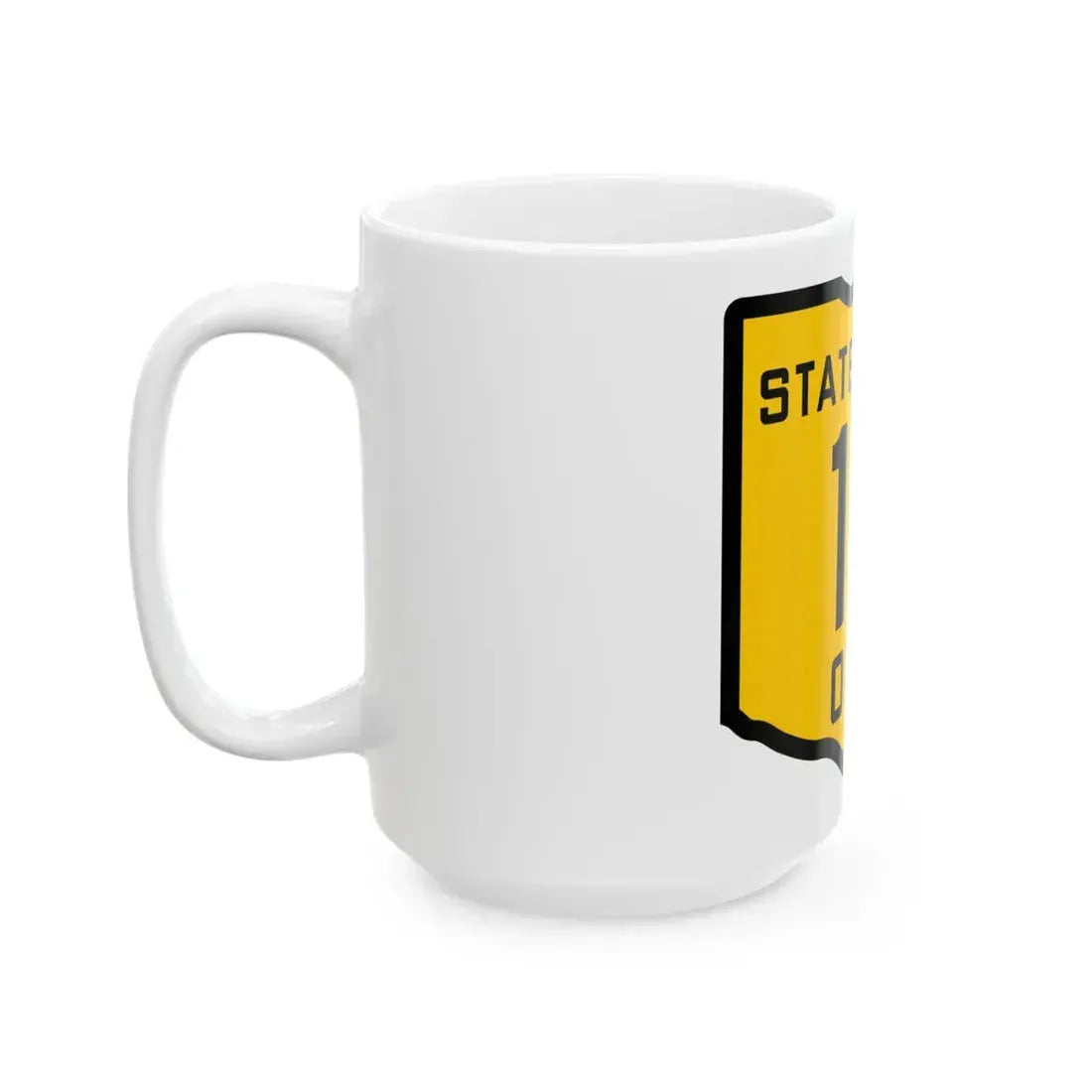 OH-10 1920 (Ohio) (Road Sign) White Coffee Mug - Go Mug Yourself