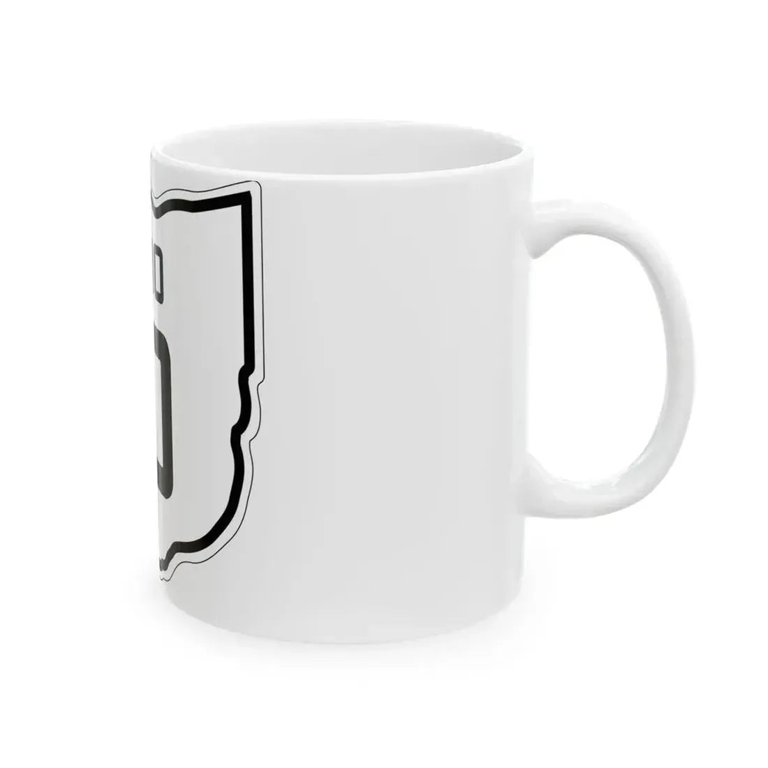 OH-10 1927 (Ohio) (Road Sign) White Coffee Mug - Go Mug Yourself