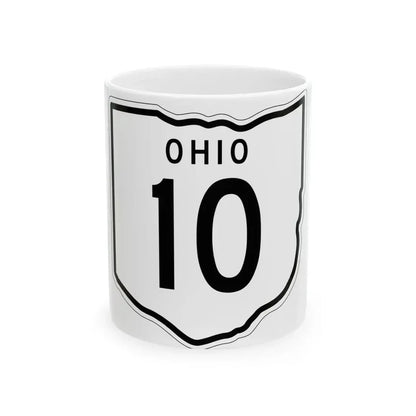 OH-10 1948 (Ohio) (Road Sign) White Coffee Mug 11oz - Go Mug Yourself