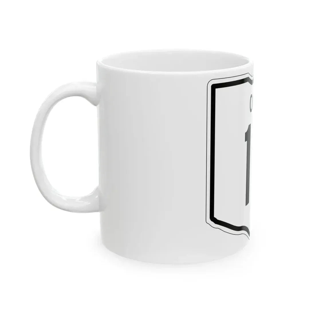 OH-10 1948 (Ohio) (Road Sign) White Coffee Mug - Go Mug Yourself