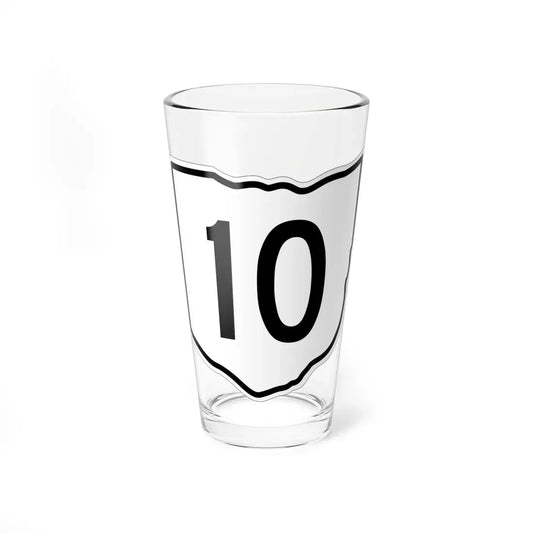 OH-10 1960 (Ohio) (Road Sign) Pint Glass 16oz 16oz - Go Mug Yourself
