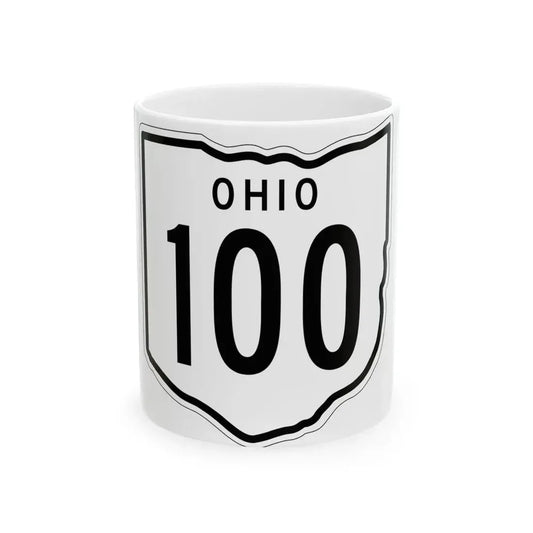 OH-100 1948 (Ohio) (Road Sign) White Coffee Mug 11oz - Go Mug Yourself