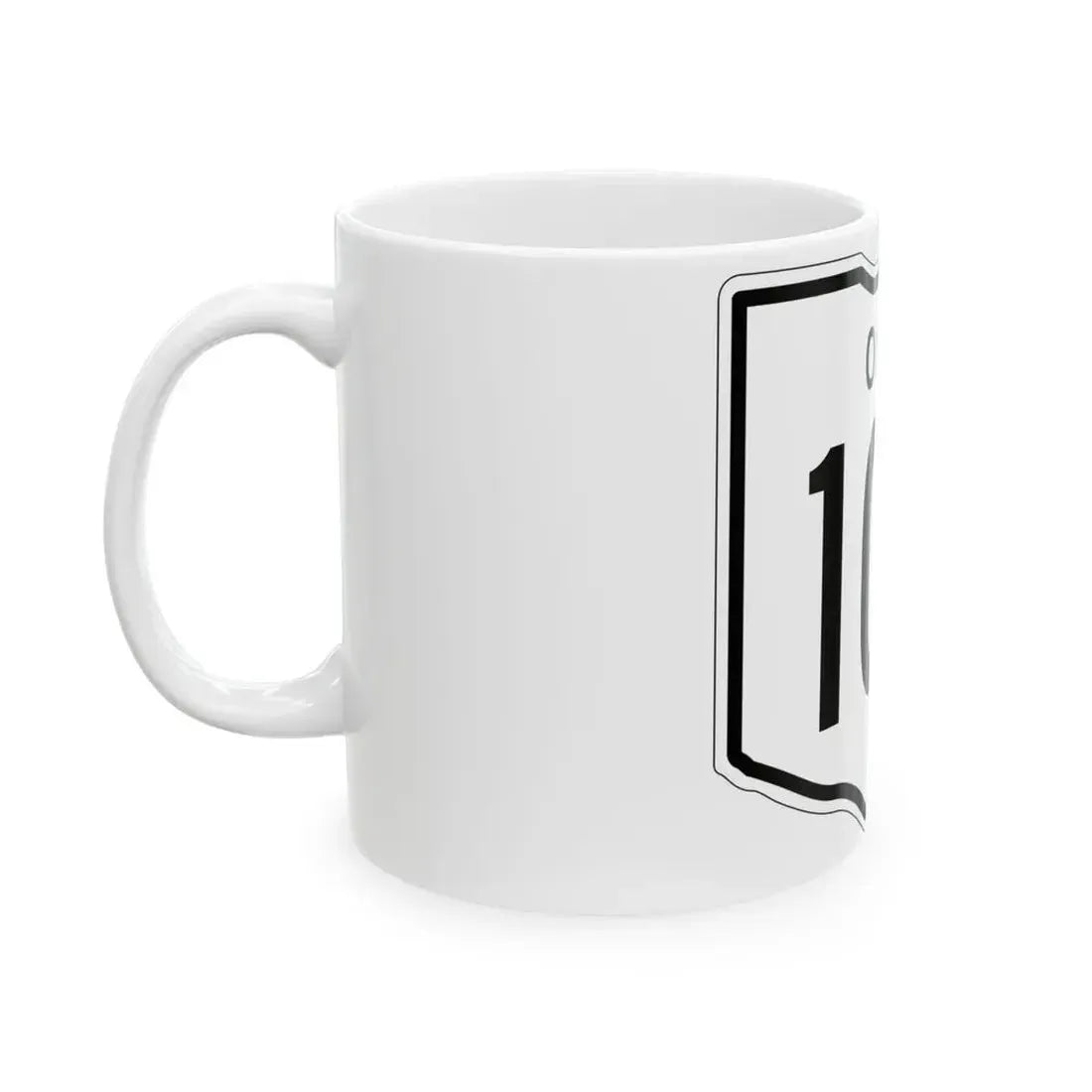 OH-100 1948 (Ohio) (Road Sign) White Coffee Mug - Go Mug Yourself