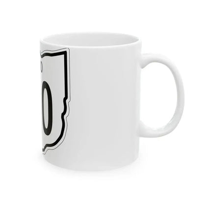 OH-100 1948 (Ohio) (Road Sign) White Coffee Mug - Go Mug Yourself