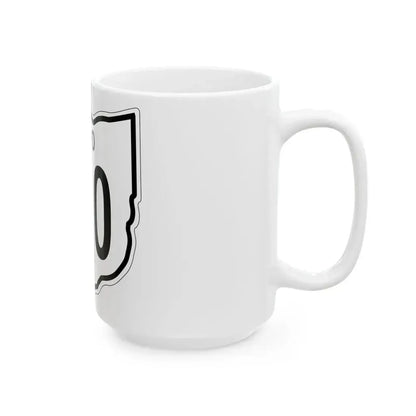 OH-100 1948 (Ohio) (Road Sign) White Coffee Mug - Go Mug Yourself