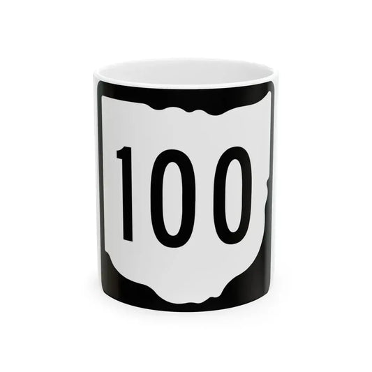 OH-100 1967 (Ohio) (Road Sign) White Coffee Mug 11oz - Go Mug Yourself