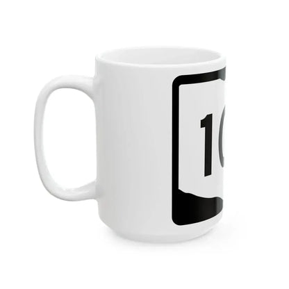 OH-100 (Ohio) (Road Sign) White Coffee Mug - Go Mug Yourself