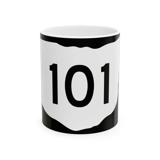 OH-101 (Ohio) (Road Sign) White Coffee Mug 11oz - Go Mug Yourself