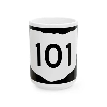 OH-101 (Ohio) (Road Sign) White Coffee Mug 15oz - Go Mug Yourself