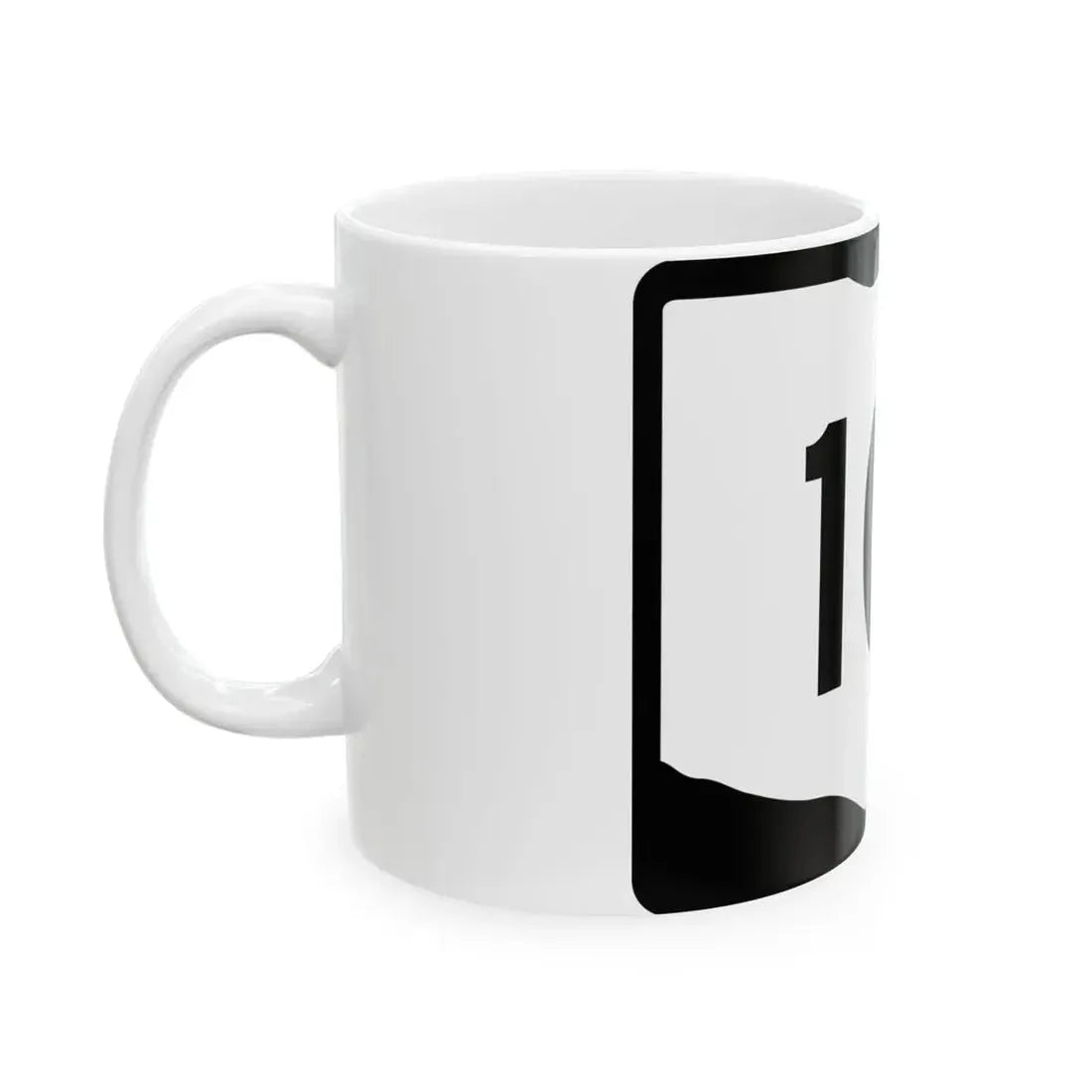 OH-101 (Ohio) (Road Sign) White Coffee Mug - Go Mug Yourself