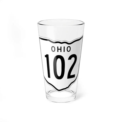 OH-102 1948 (Ohio) (Road Sign) Pint Glass 16oz 16oz - Go Mug Yourself