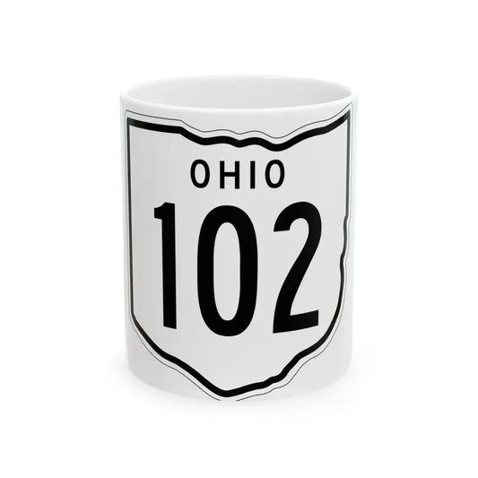 OH-102 1948 (Ohio) (Road Sign) White Coffee Mug 11oz - Go Mug Yourself