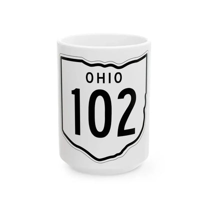 OH-102 1948 (Ohio) (Road Sign) White Coffee Mug 15oz - Go Mug Yourself
