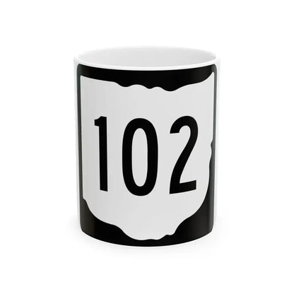 OH-102 1967 (Ohio) (Road Sign) White Coffee Mug 11oz - Go Mug Yourself