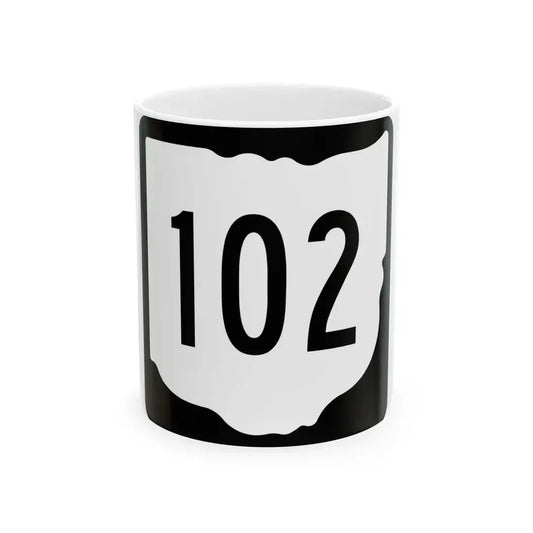 OH-102 1967 (Ohio) (Road Sign) White Coffee Mug 11oz - Go Mug Yourself
