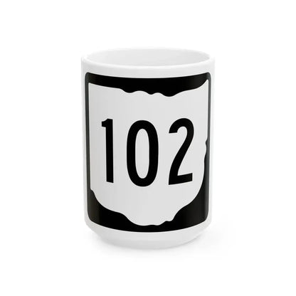 OH-102 1967 (Ohio) (Road Sign) White Coffee Mug 15oz - Go Mug Yourself