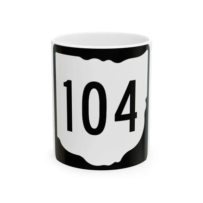 OH-104 1967 (Ohio) (Road Sign) White Coffee Mug 11oz - Go Mug Yourself
