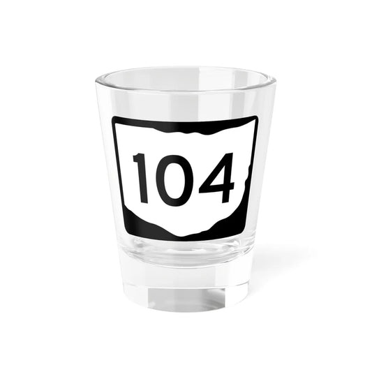 OH-104 (Ohio) (Road Sign) Shot Glass 1.5oz 1.5oz - Go Mug Yourself