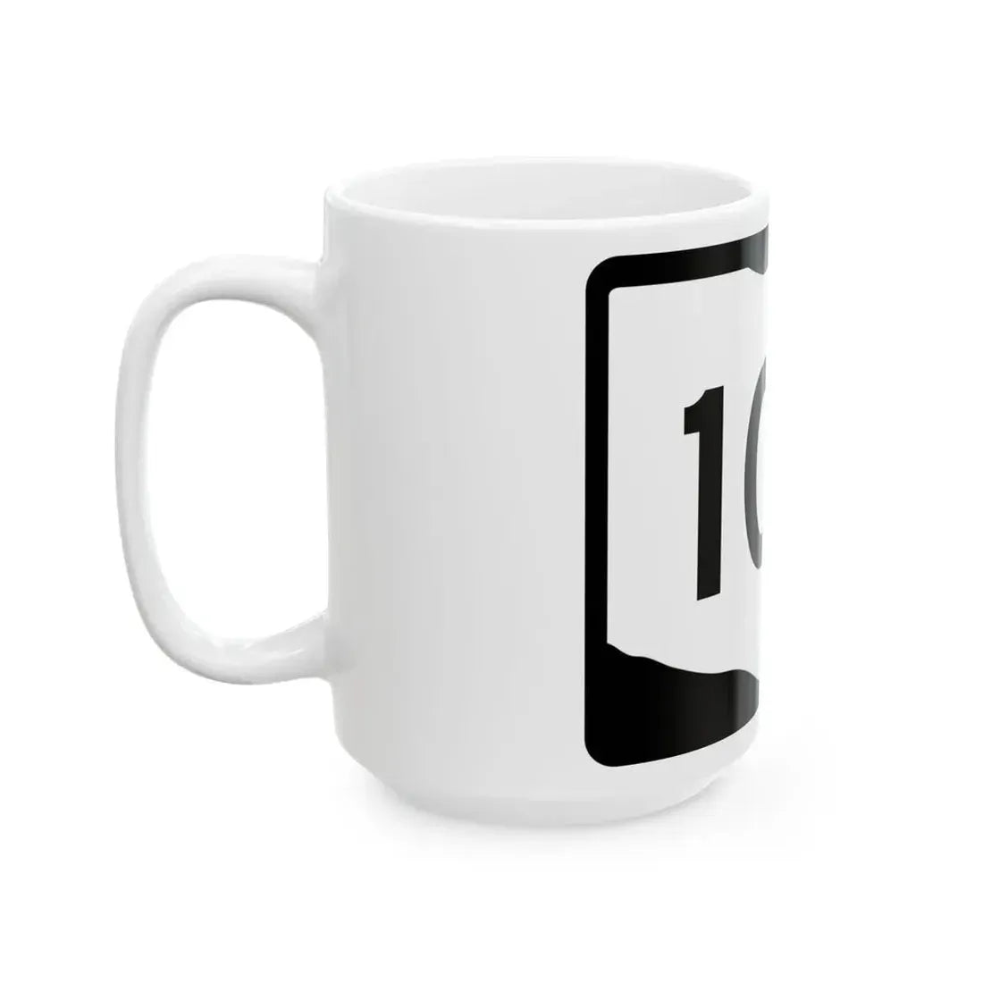 OH-104 (Ohio) (Road Sign) White Coffee Mug - Go Mug Yourself