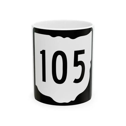 OH-105 1967 (Ohio) (Road Sign) White Coffee Mug 11oz - Go Mug Yourself