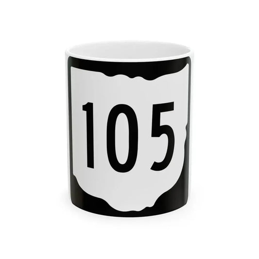 OH-105 1967 (Ohio) (Road Sign) White Coffee Mug 11oz - Go Mug Yourself