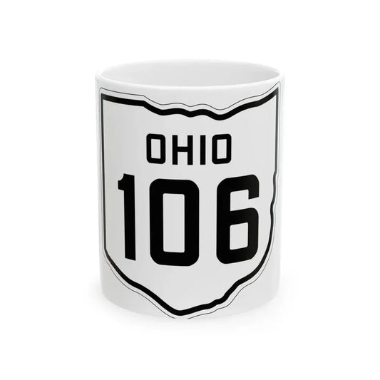 OH-106 1927 (Ohio) (Road Sign) White Coffee Mug 11oz - Go Mug Yourself