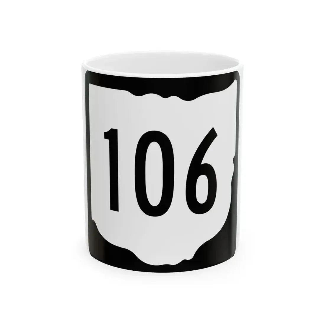 OH-106 1967 (Ohio) (Road Sign) White Coffee Mug 11oz - Go Mug Yourself