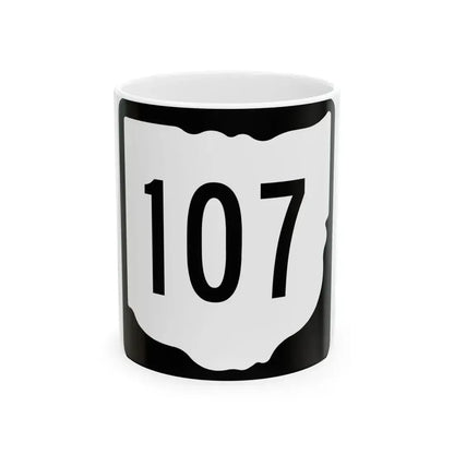 OH-107 1967 (Ohio) (Road Sign) White Coffee Mug 11oz - Go Mug Yourself
