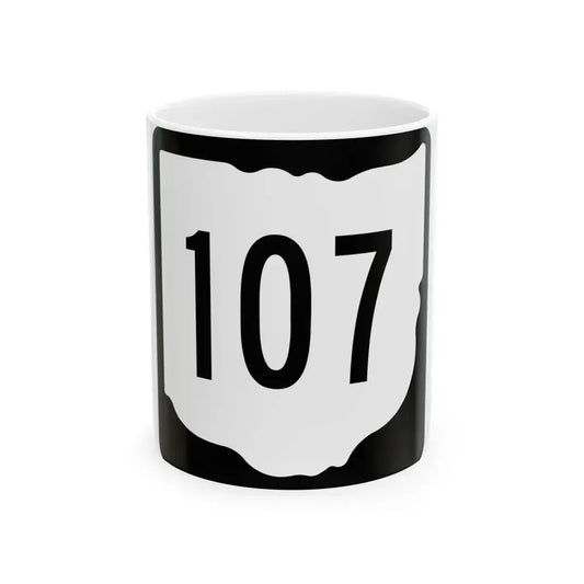 OH-107 1967 (Ohio) (Road Sign) White Coffee Mug 11oz - Go Mug Yourself
