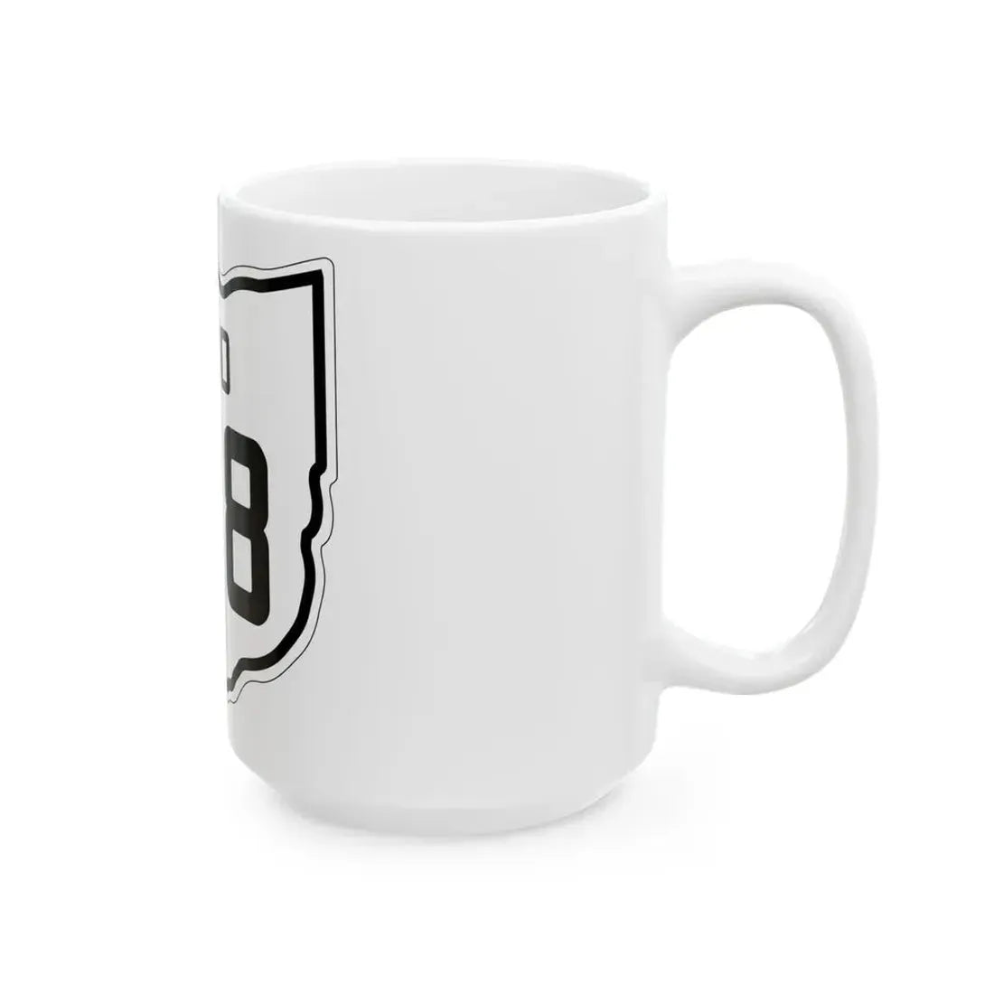 OH-108 1927 (Ohio) (Road Sign) White Coffee Mug - Go Mug Yourself