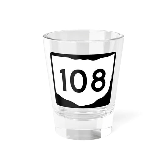OH-108 (Ohio) (Road Sign) Shot Glass 1.5oz 1.5oz - Go Mug Yourself