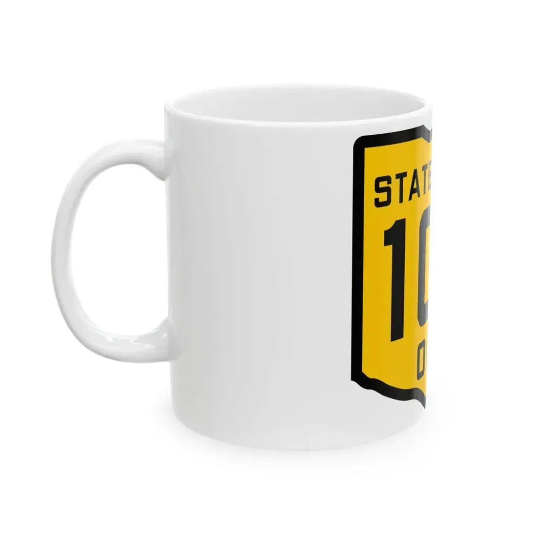 OH-109 1920 (Ohio) (Road Sign) White Coffee Mug - Go Mug Yourself