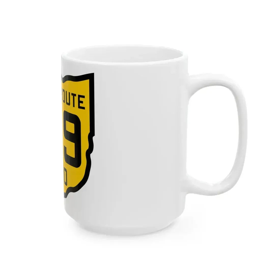 OH-109 1920 (Ohio) (Road Sign) White Coffee Mug - Go Mug Yourself