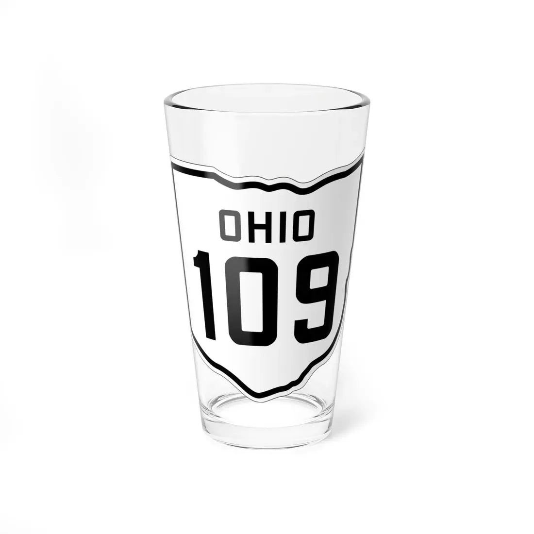 OH-109 1927 (Ohio) (Road Sign) Pint Glass 16oz 16oz - Go Mug Yourself