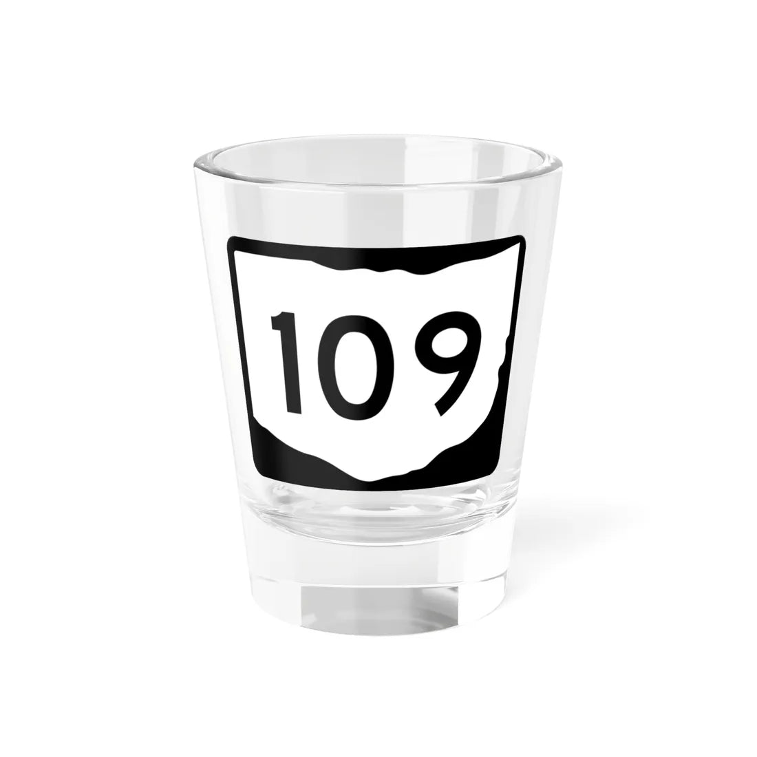 OH-109 (Ohio) (Road Sign) Shot Glass 1.5oz 1.5oz - Go Mug Yourself