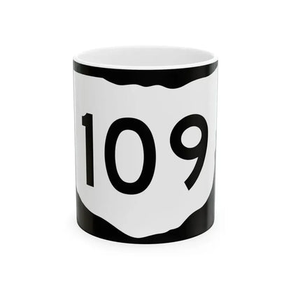 OH-109 (Ohio) (Road Sign) White Coffee Mug 11oz - Go Mug Yourself