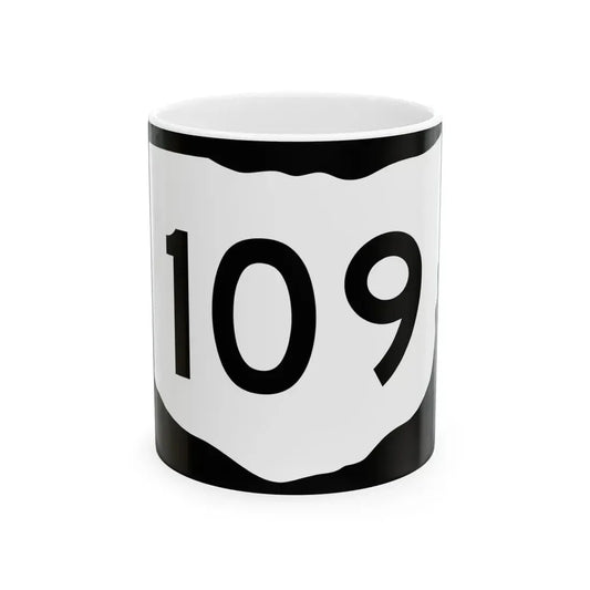 OH-109 (Ohio) (Road Sign) White Coffee Mug 11oz - Go Mug Yourself