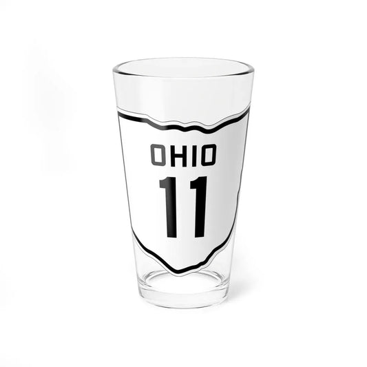 OH-11 1927 (Ohio) (Road Sign) Pint Glass 16oz 16oz - Go Mug Yourself