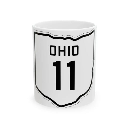 OH-11 1927 (Ohio) (Road Sign) White Coffee Mug 11oz - Go Mug Yourself