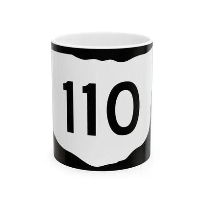 OH-110 (Ohio) (Road Sign) White Coffee Mug 11oz - Go Mug Yourself
