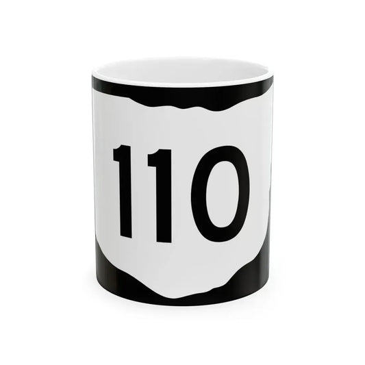 OH-110 (Ohio) (Road Sign) White Coffee Mug 11oz - Go Mug Yourself