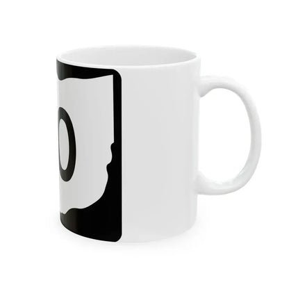 OH-110 (Ohio) (Road Sign) White Coffee Mug - Go Mug Yourself