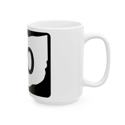 OH-110 (Ohio) (Road Sign) White Coffee Mug - Go Mug Yourself