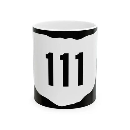 OH-111 (Ohio) (Road Sign) White Coffee Mug 11oz - Go Mug Yourself