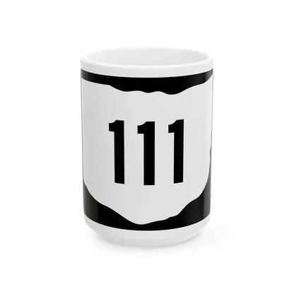 OH-111 (Ohio) (Road Sign) White Coffee Mug 15oz - Go Mug Yourself