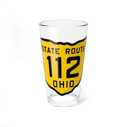 OH-112 1920 (Ohio) (Road Sign) Pint Glass 16oz 16oz - Go Mug Yourself