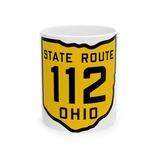 OH-112 1920 (Ohio) (Road Sign) White Coffee Mug 11oz - Go Mug Yourself