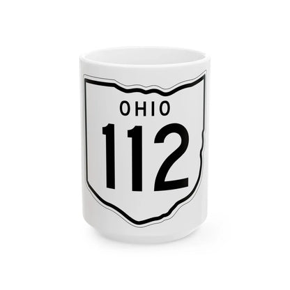 OH-112 1948 (Ohio) (Road Sign) White Coffee Mug 15oz - Go Mug Yourself