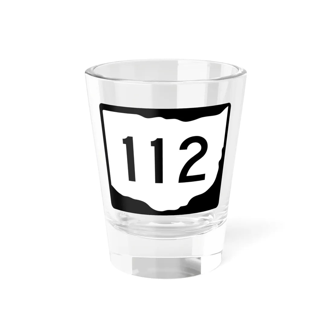 OH-112 (Ohio) (Road Sign) Shot Glass 1.5oz 1.5oz - Go Mug Yourself