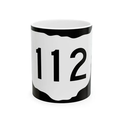OH-112 (Ohio) (Road Sign) White Coffee Mug 11oz - Go Mug Yourself